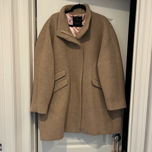 Women’s TAN wool coat NWT - size 24 - J.Crew - Picture 9 of 11